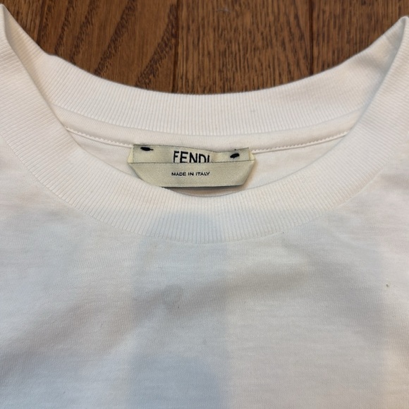 Fendi rainbow sequin cropped t shirt - Picture 4 of 7